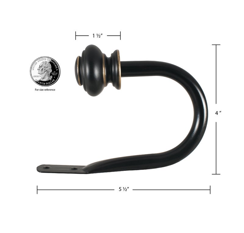 Decopolitan Urn Holdback Pair, Bronze - Image 3